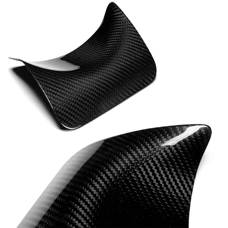 For 2008 – 2015 Mitsubishi Evolution X Exhaust Heat Shield Protector Set 2-PCS -Real Carbon Fiber - Image 2