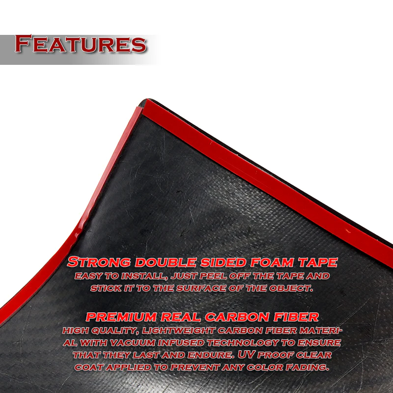 For 2008 – 2015 Mitsubishi Evolution X Exhaust Heat Shield Protector Set 2-PCS -Real Carbon Fiber - Image 3