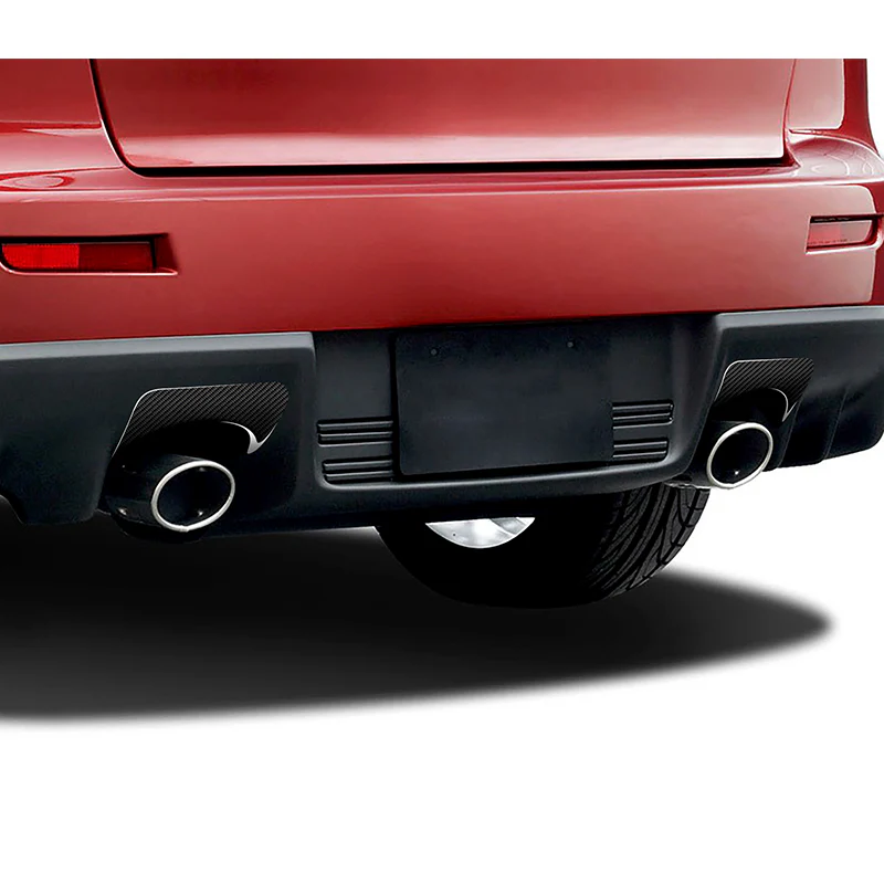 For 2008 – 2015 Mitsubishi Evolution X Exhaust Heat Shield Protector Set 2-PCS -Real Carbon Fiber - Image 5