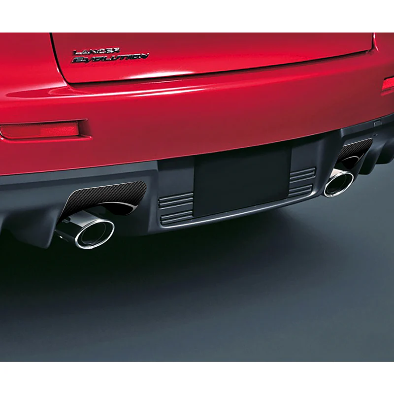 For 2008 – 2015 Mitsubishi Evolution X Exhaust Heat Shield Protector Set 2-PCS -Real Carbon Fiber - Image 7