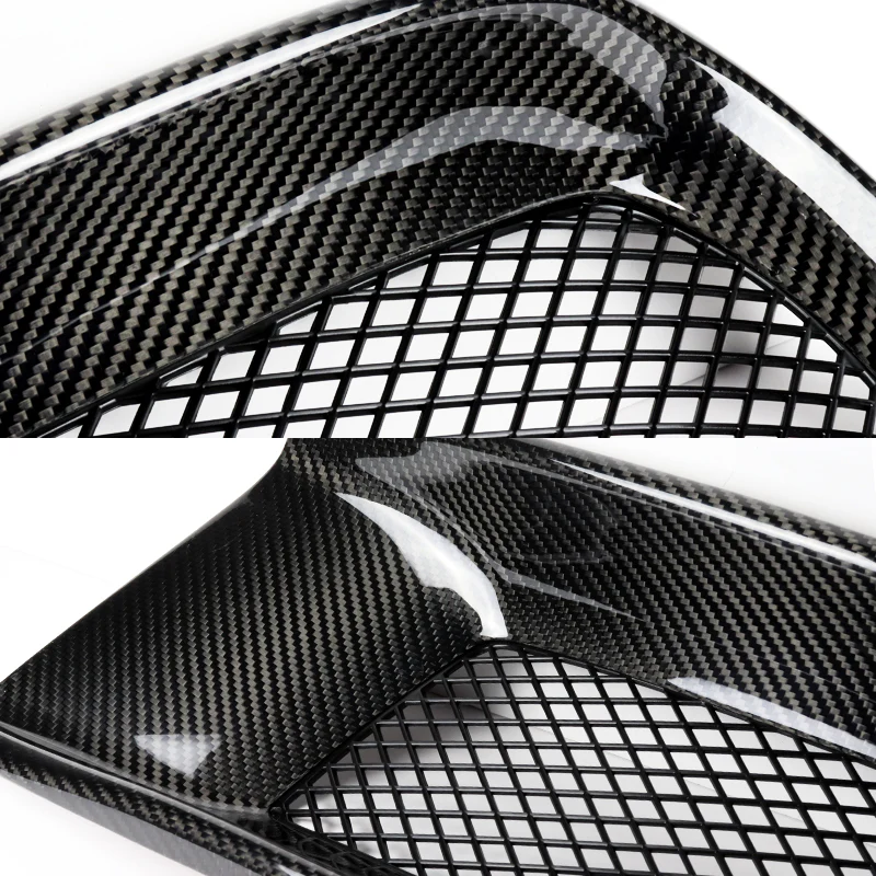 For 2008 - 2015 Mitsubishi Lancer EVO R-Style Front Bumper Side Air Duct Vents Caliper 2-pcs -Real Carbon Fiber - Image 2