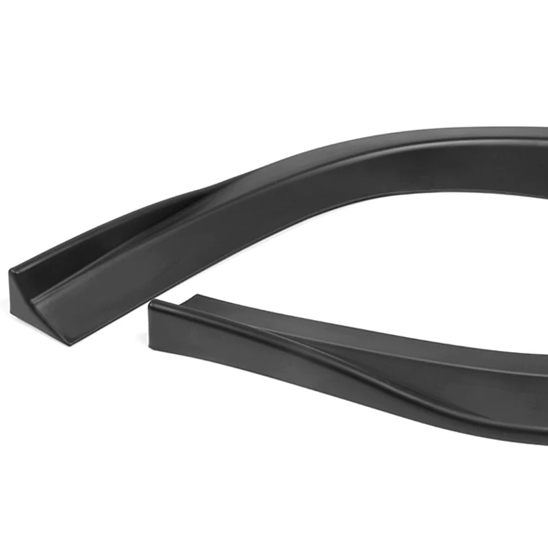 For 2008-2015 Mitsubishi Lancer RA-Style 3-PCS Matt Black Front Bumper Spoiler Lip Kit - Image 3