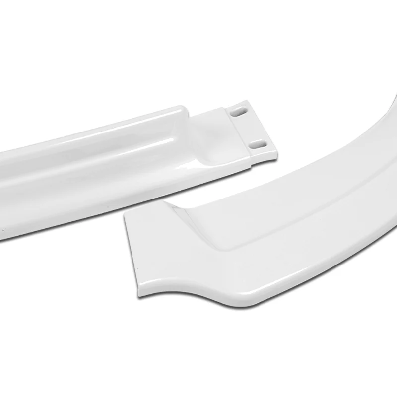 For 2008-2015 Mitsubishi Lancer RA-Style  3-PCS  Painted White Front Bumper Spoiler Lip - Image 2