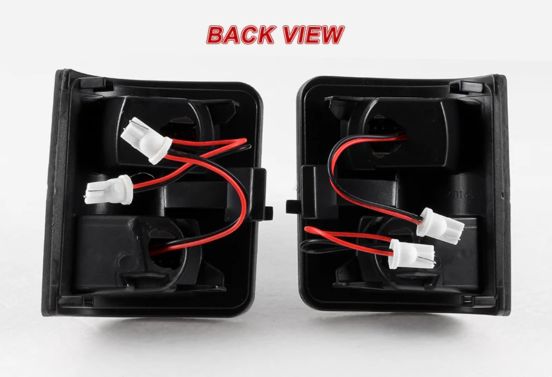 For 2008 - 2016 Ford F-250 F-350 F-450 F-550 Super Duty Side Mirror Amber/White LED Running Signal Lights -Smoke Lens - Image 3