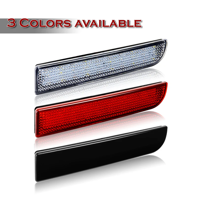 For 2008 – 2017 Mitsubishi Lancer LED JDM Rear Bumper Reflector Stop Brake Light Kit -Red Lens - Image 5