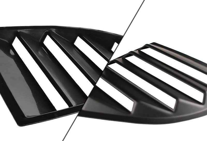 For 2008 - 2023 Dodge Challenger ABS Side Window Louvers Scoop Sun Shade Covers Vent -Black - Image 2