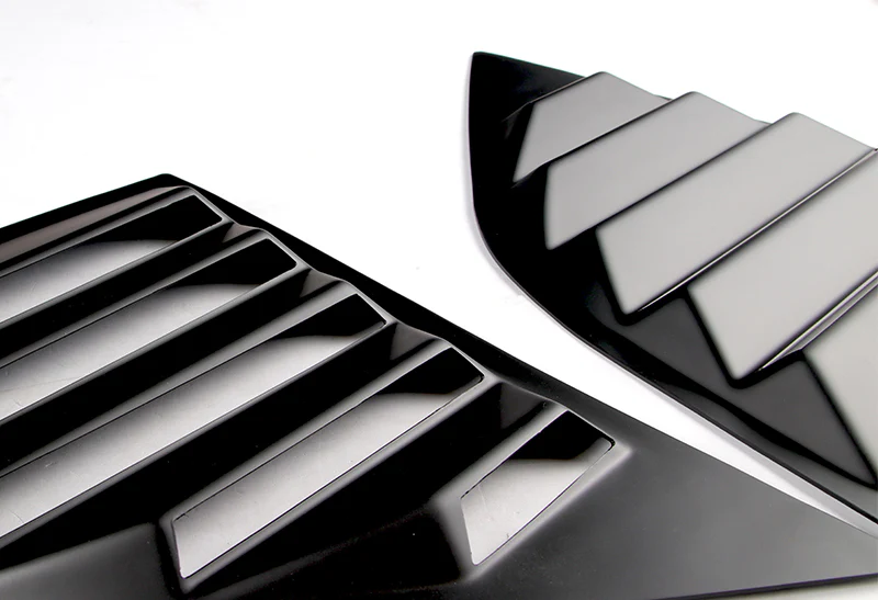 For 2008 - 2023 Dodge Challenger ABS Side Window Louvers Scoop Sun Shade Covers Vent -Black - Image 3