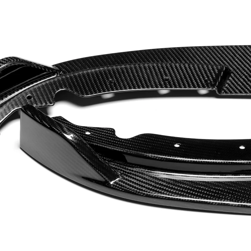 For 2008-2013 BMW E90 E92 E93 M3 Carbon Fiber Front Bumper Body Splitter Spoiler Lip 3PCS - Image 3