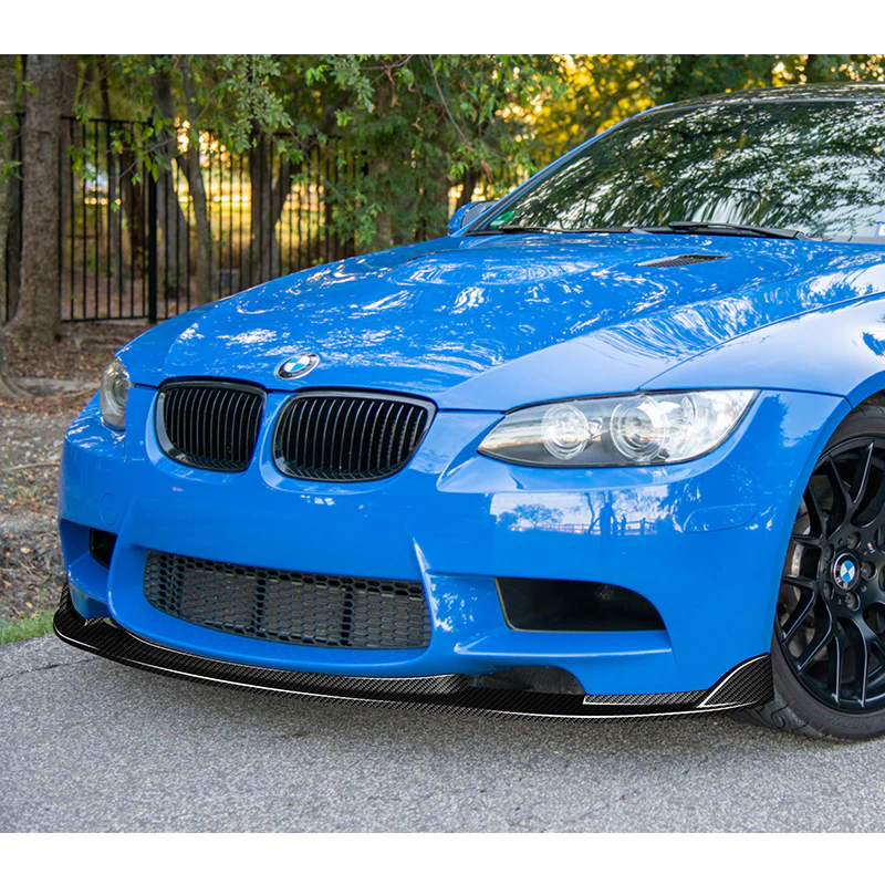 For 2008-2013 BMW E90 E92 E93 M3 Carbon Fiber Front Bumper Body Splitter Spoiler Lip 3PCS - Image 5