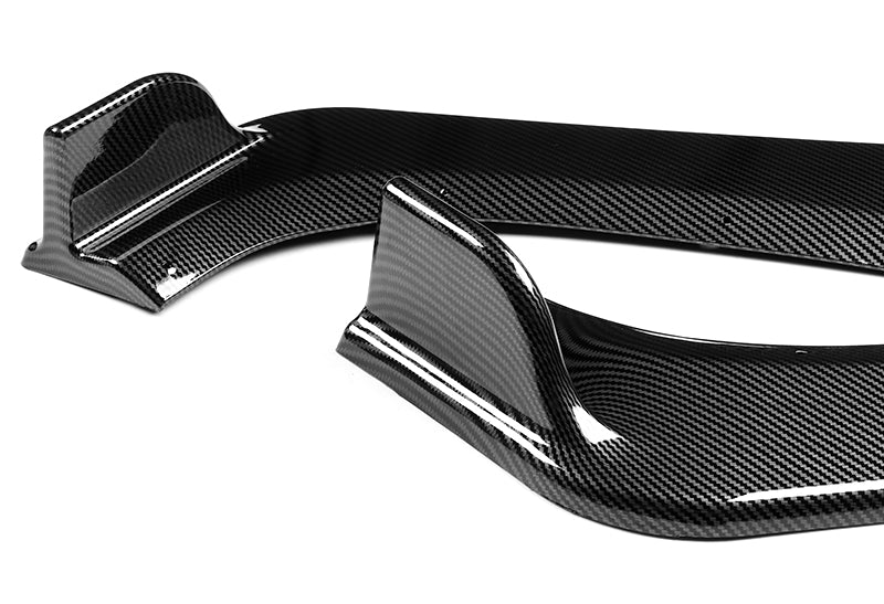 For 2009-2011 BMW E90 4DR Sedan 3-Series Carbon Look Style Front Bumper Splitter Spoiler Lip 3PCS - Image 3