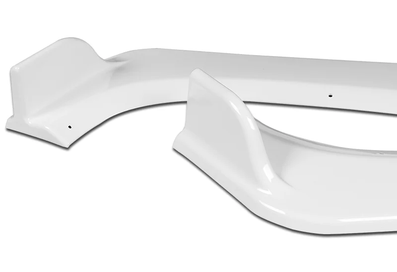 For 2009-2011 BMW E90 4DR Sedan 3-Series Painted White Front Bumper Splitter Spoiler Lip 3PCS - Image 3