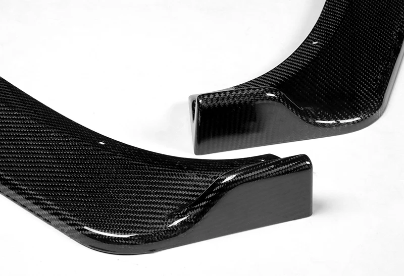 For 2009-2011 BMW E90 4DR Sedan 3-Series Real Carbon Fiber Front Bumper Splitter Spoiler Lip 3PCS - Image 3