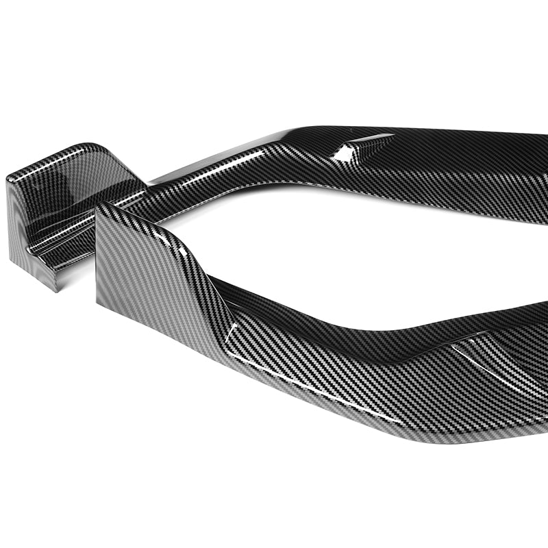 For 2009-2011 Honda Civic 4DR GT-Style Carbon Look 3-Piece Front Bumper Body Spoiler Splitter Lip Kit with Free Gift - Image 2