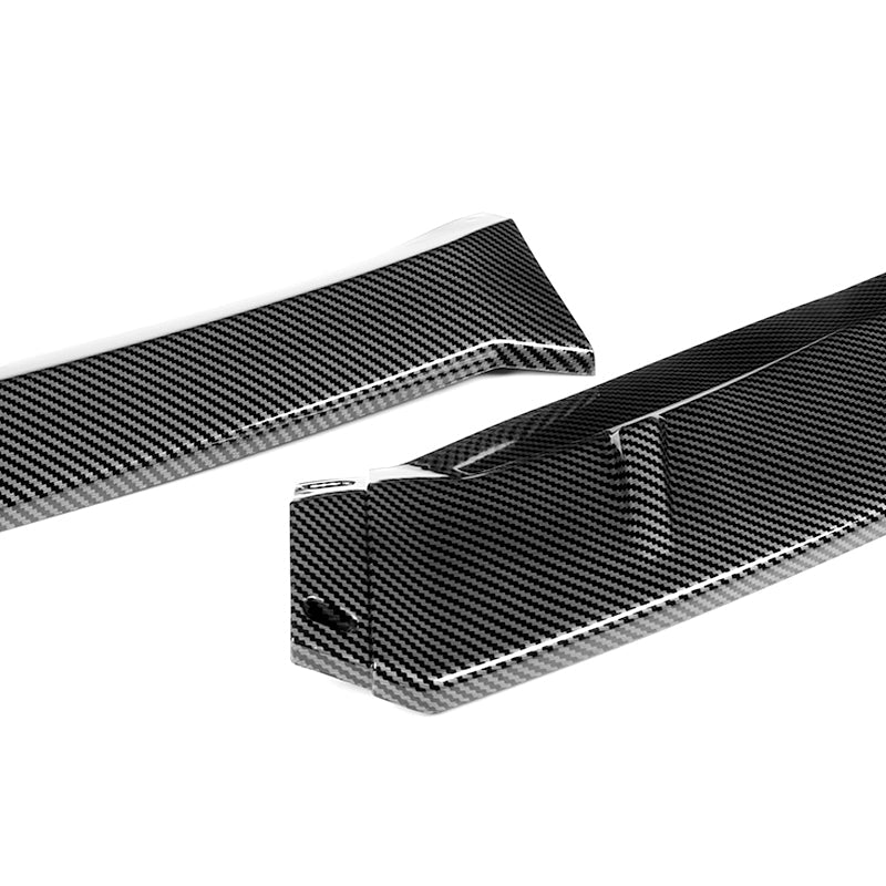 For 2009-2011 Honda Civic 4DR GT-Style Carbon Look 3-Piece Front Bumper Body Spoiler Splitter Lip Kit with Free Gift - Image 3
