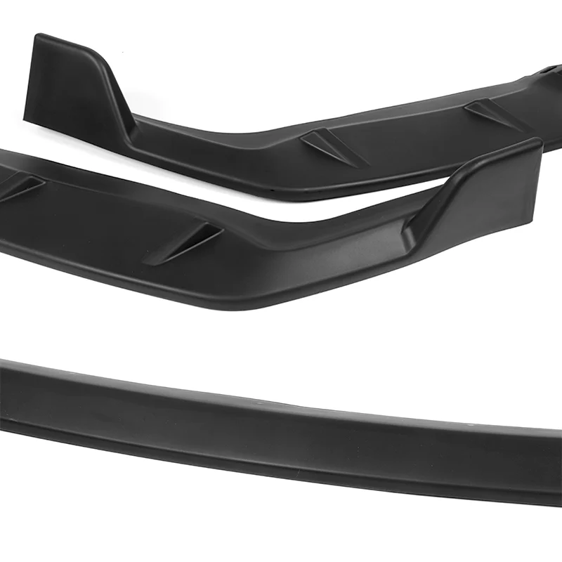 For 2009-2011 Honda Civic 4DR GT-Style Matte Black 3-Piece Front Bumper Body Spoiler Splitter Lip Kit with Free Gift - Image 8