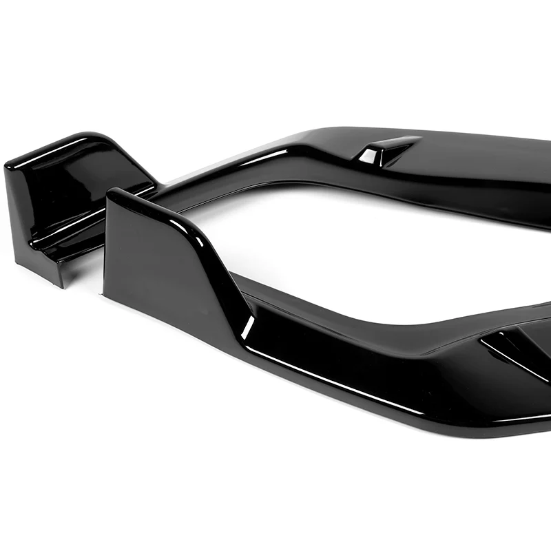 For 2009-2011 Honda Civic 4DR GT-Style Painted Black 3-Piece Front Bumper Body Spoiler Splitter Lip Kit with Free Gift - Image 3