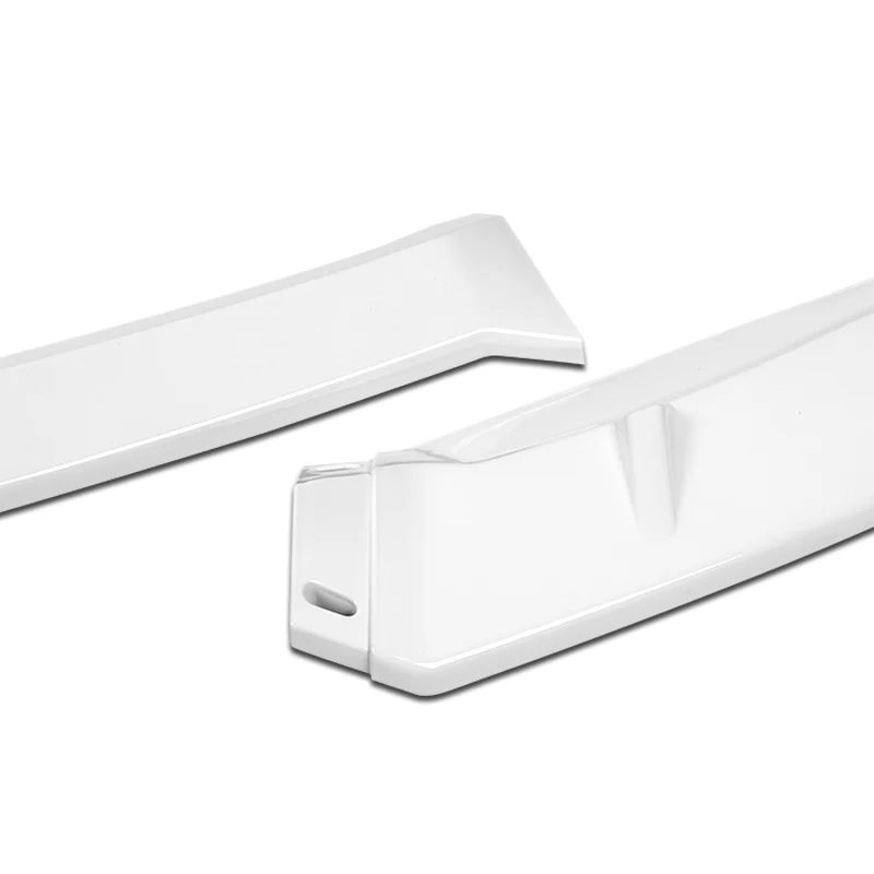 For 2009-2011 Honda Civic 4DR GT-Style Painted White 3-Piece Front Bumper Body Spoiler Splitter Lip Kit with Free Gift - Image 3