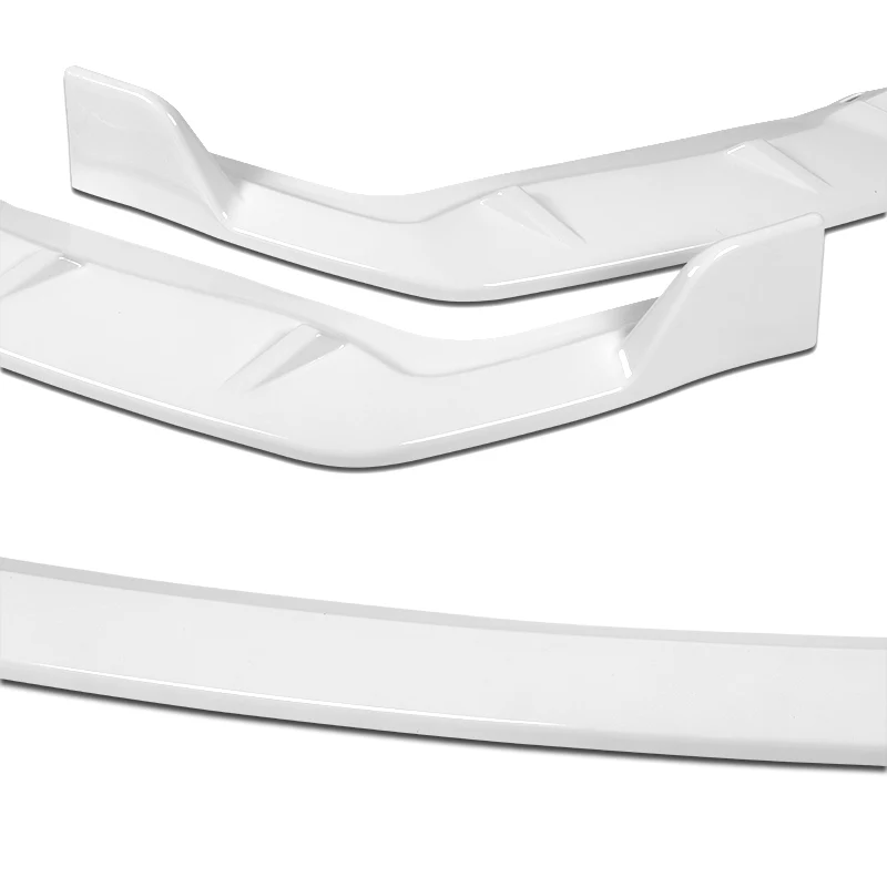 For 2009-2011 Honda Civic 4DR GT-Style Painted White 3-Piece Front Bumper Body Spoiler Splitter Lip Kit with Free Gift - Image 7