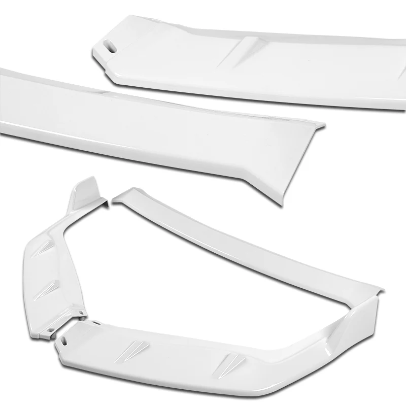 For 2009-2011 Honda Civic 4DR GT-Style Painted White 3-Piece Front Bumper Body Spoiler Splitter Lip Kit with Free Gift - Image 8