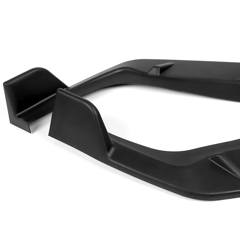 For 2009-2011 Honda Civic 4DR GT-Style UNPAINTED Matte Black 3-Piece Front Bumper Body Spoiler Splitter Lip Kit - Image 2