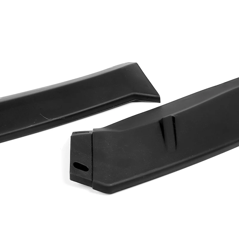 For 2009-2011 Honda Civic 4DR GT-Style UNPAINTED Matte Black 3-Piece Front Bumper Body Spoiler Splitter Lip Kit - Image 3