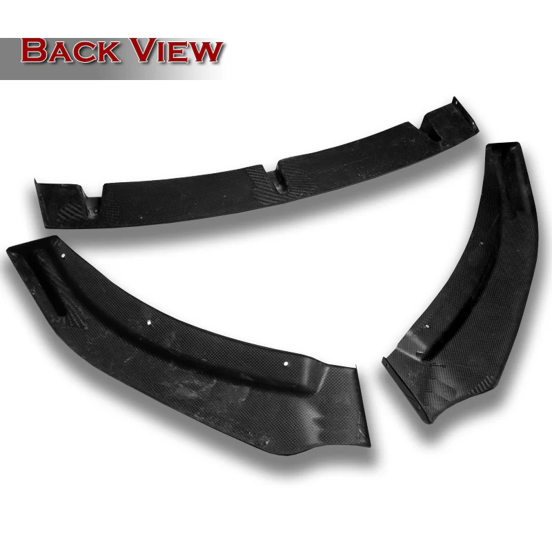 For 2009-2013 Mazda Miata MX-5 GV-Style Carbon Fiber Front Bumper Splitter Spoiler Lip 3PCS - Image 3