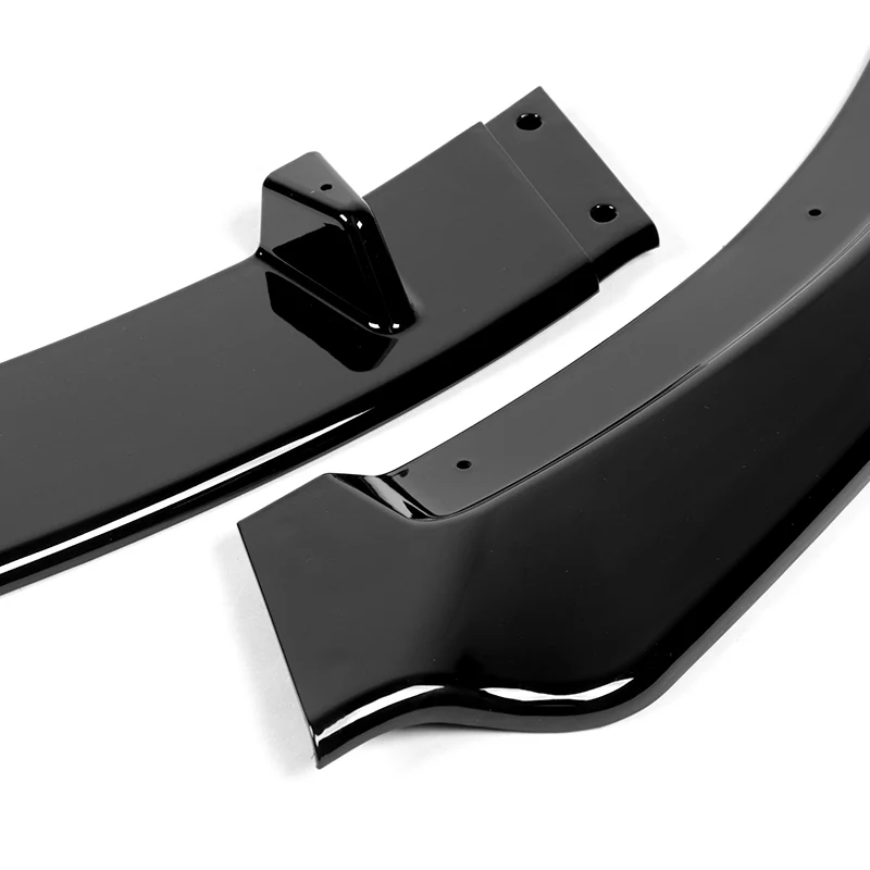 For 2009-2013 Mazda Miata MX-5 GV-Style Painted Black Front Bumper Splitter Spoiler Lip 3PCS - Image 2