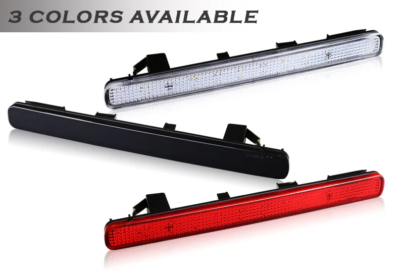 For 2009 – 2014 Acura TSX 48-LED Rear Bumper Reflector Stop Brake Light Kit -Smoke Lens - Image 5