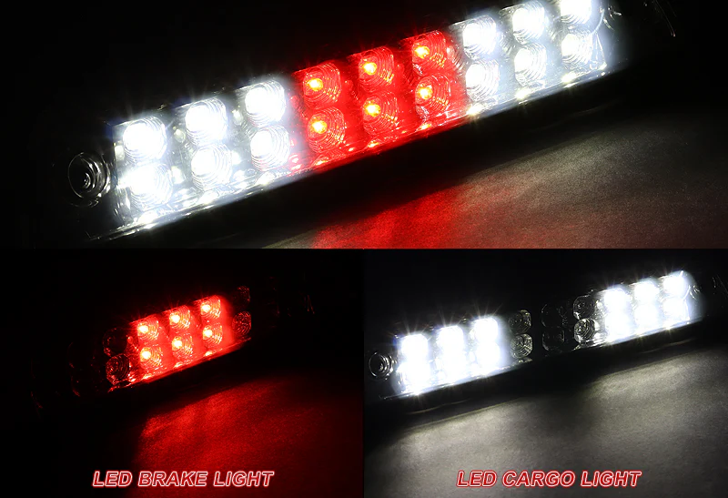 For 2009 – 2014 Ford F-150 F150 18-LED Rear Bumper Reflector Stop Third 3RD Brake Light Cargo Lamp -Smoke Lens - Image 4