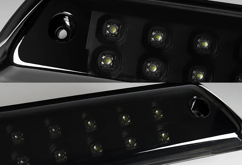 For 2009 – 2014 Ford F-150 F150 18-LED Rear Bumper Reflector Stop Third 3RD Brake Light Cargo Lamp -Black / Smoke Lens - Image 2