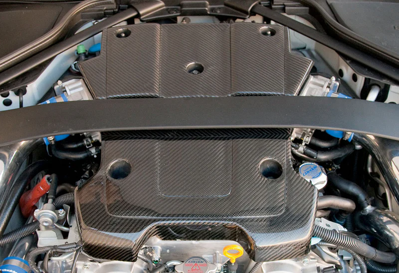 For 2009 - 2016 Nissan 370Z Z34 Light Weight Engine Cover - Real Carbon Fiber - Image 3