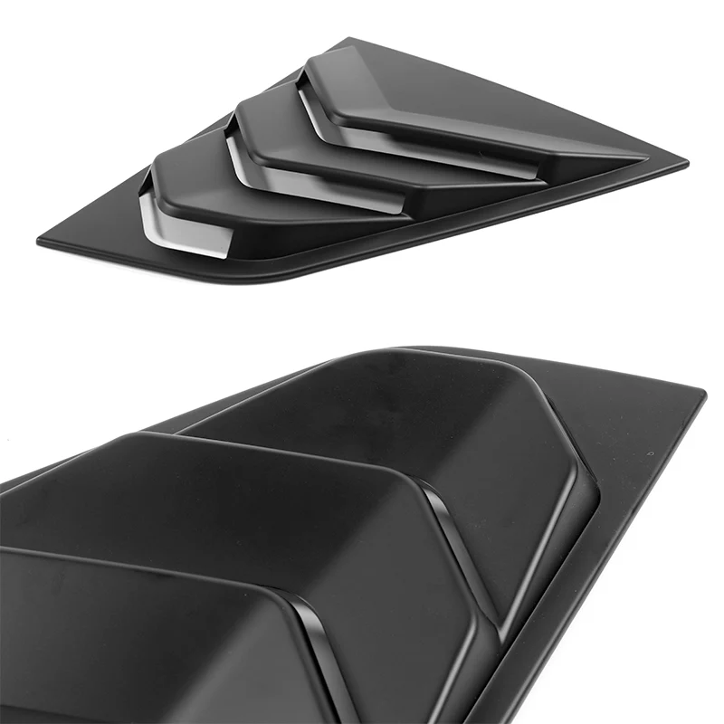 For 2009 - 2020 Nissan 370Z ABS Side Window Louvers Scoop Sun Shade Covers Vent -Black - Image 2