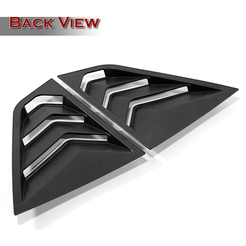 For 2009 - 2020 Nissan 370Z ABS Side Window Louvers Scoop Sun Shade Covers Vent -Carbon Fiber Look - Image 2