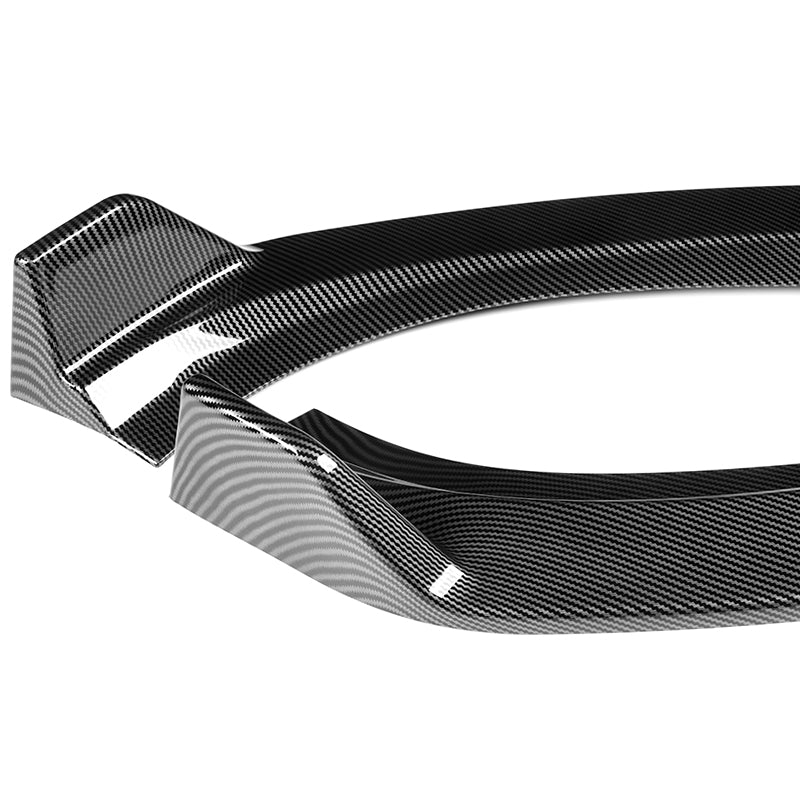 For 2010-2012 Hyundai Genesis Coupe Carbon Look 3-PCS Front Bumper Body Spoiler Lip - Image 3