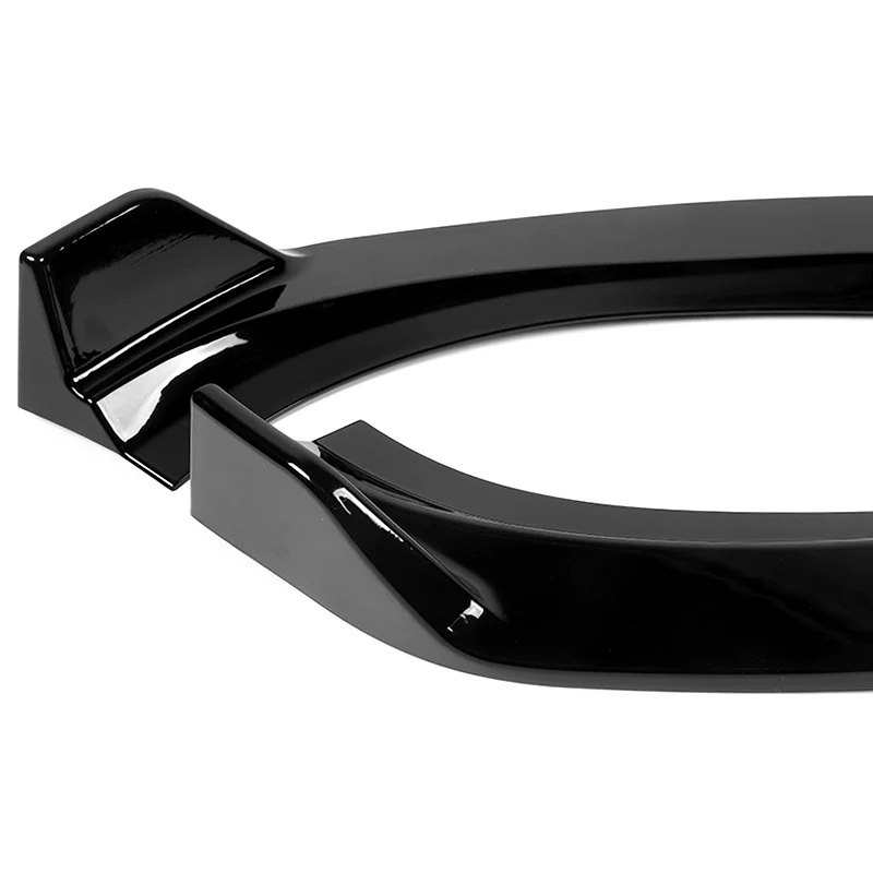 For 2010-2012 Hyundai Genesis Coupe Painted Black 3-PCS Front Bumper Body Spoiler Lip - Image 2