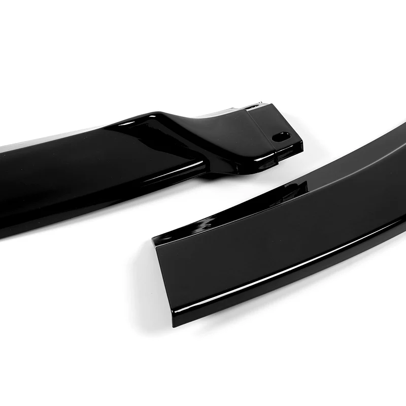 For 2010-2012 Hyundai Genesis Coupe Painted Black 3-PCS Front Bumper Body Spoiler Lip - Image 4