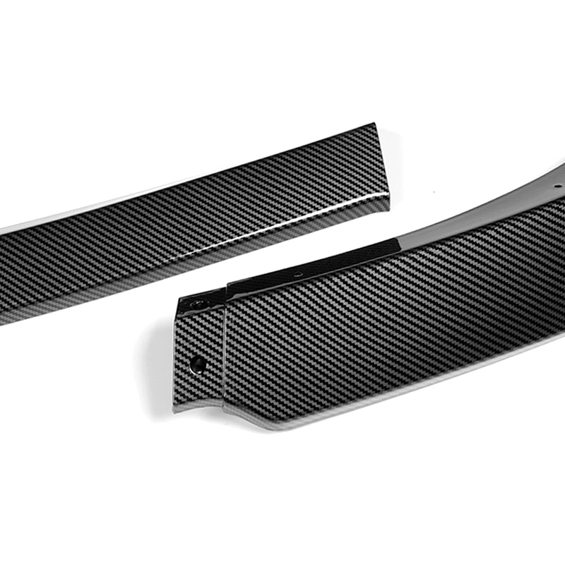 For 2010-2013 Chevrolet Camaro V6 Carbon Look Front Bumper Splitter Spoiler Lip 3PCS - Image 2
