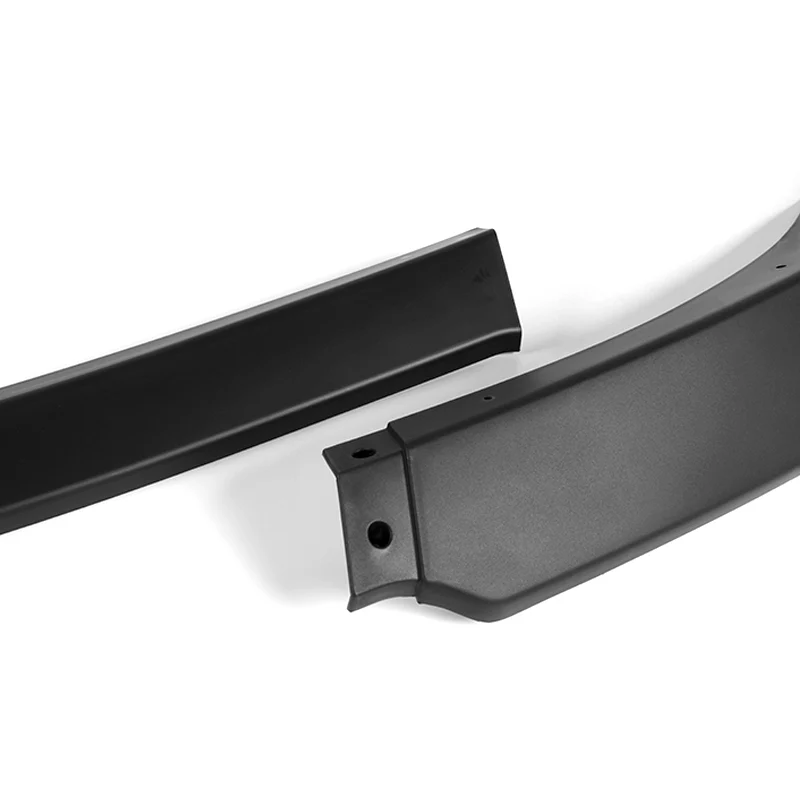 For 2010-2013 Chevrolet Camaro V6 Matte Black Front Bumper Splitter Spoiler Lip 3PCS - Image 2
