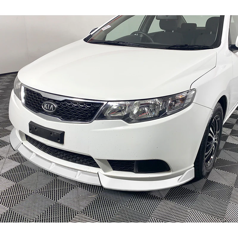 For 2010-2013 Kia Forte STP-Sty Painted White Front Bumper Splitter Spoiler Lip  3-PCS - Image 5