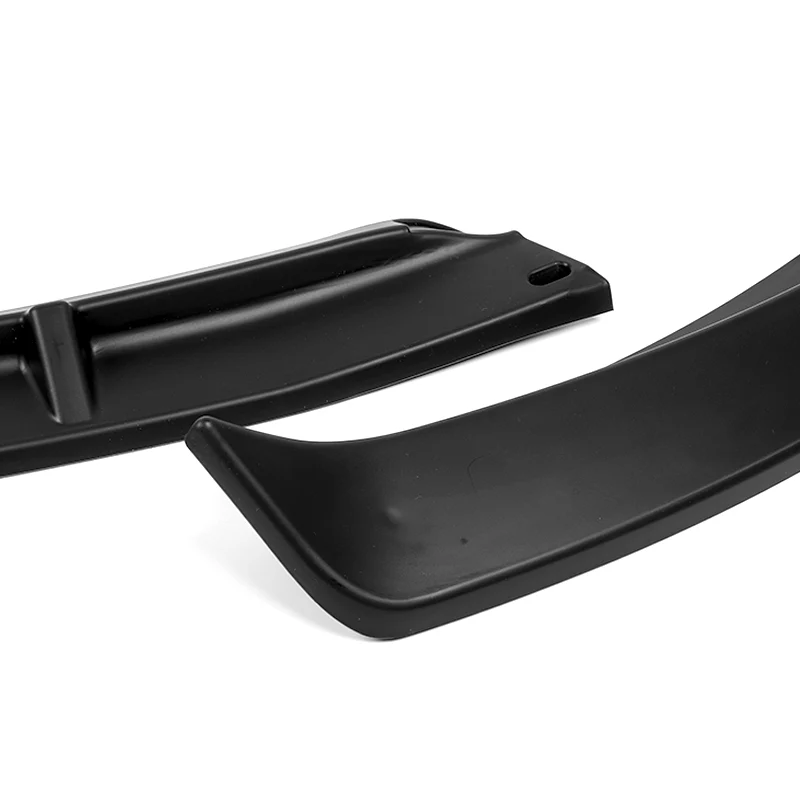 For 2010-2013 Kia Forte STP-Style Matt Black Front Bumper Splitter Spoiler Lip   3-PCS - Image 2