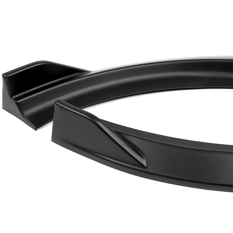 For 2010-2013 Kia Forte STP-Style Matt Black Front Bumper Splitter Spoiler Lip   3-PCS - Image 4