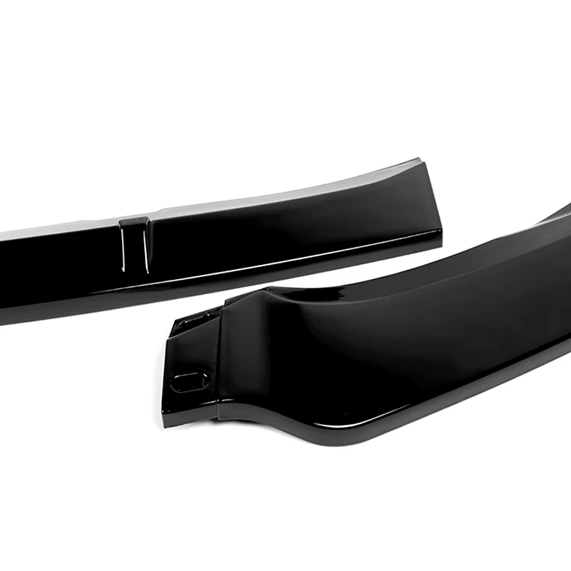 For 2010-2013 Mazda 3 MS-Style 3-PCS Painted Black Front Bumper Body Kit Spoiler Lip - Image 2
