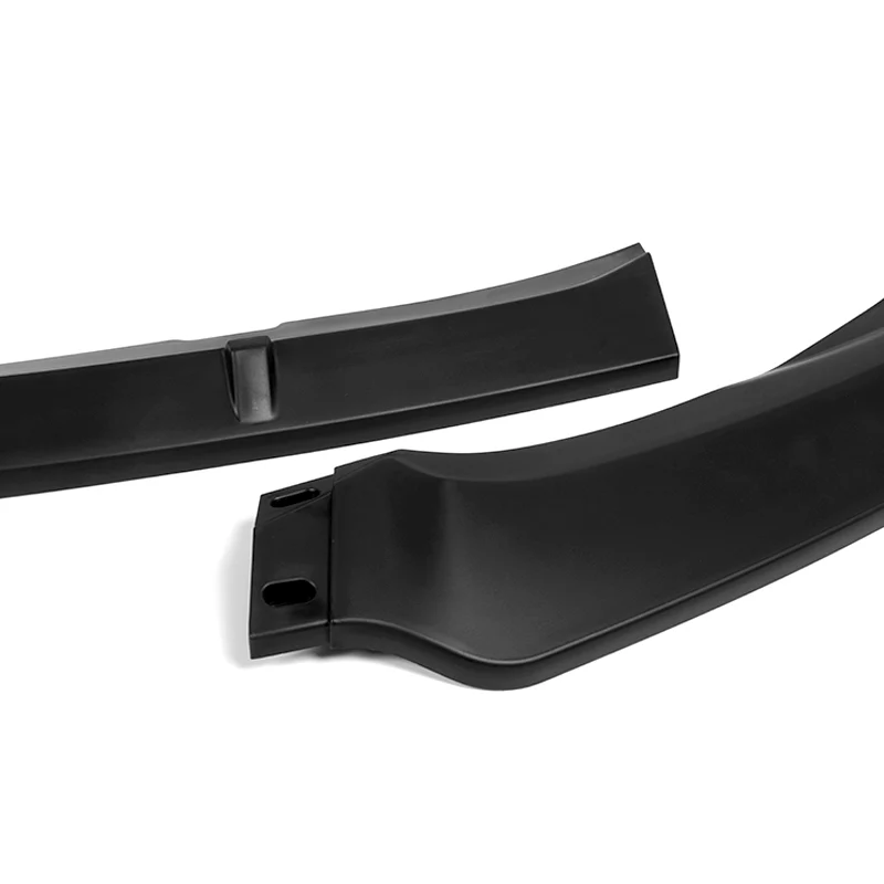 For 2010-2013 Mazda 3 MS-Style JDM 3-PCS Matt Black Front Bumper Body Kit Spoiler Lip - Image 2