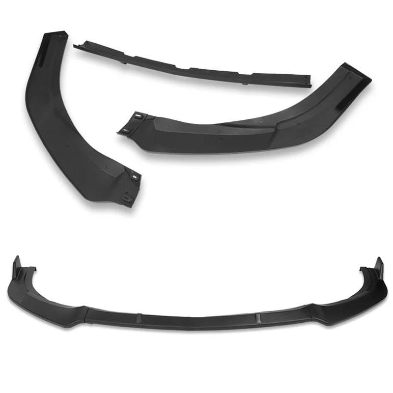 For 2010-2013 Mazda 3 MS-Style JDM 3-PCS Matt Black Front Bumper Body Kit Spoiler Lip - Image 4