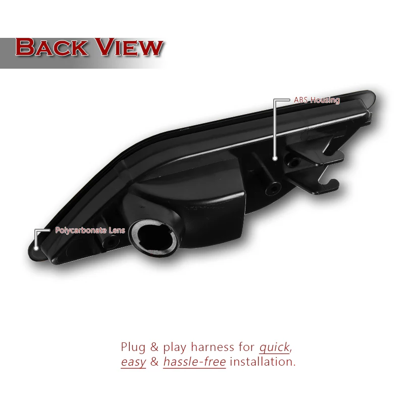 For 2010–2013 Mercedes-Benz W212 E-Class Turn Signal Front Fender Side Marker Lights -Smoked Lens - Image 2