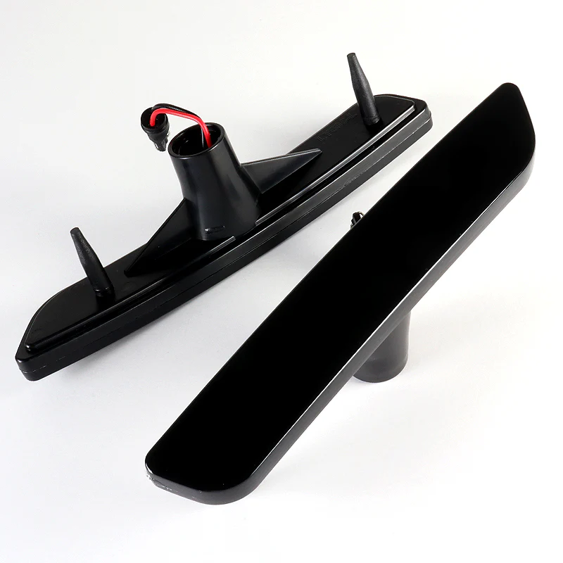 For 2010-2014 Ford Mustang Front & Rear LED Side Marker Turn Signal Lights Set -Smoked Lens - Image 3