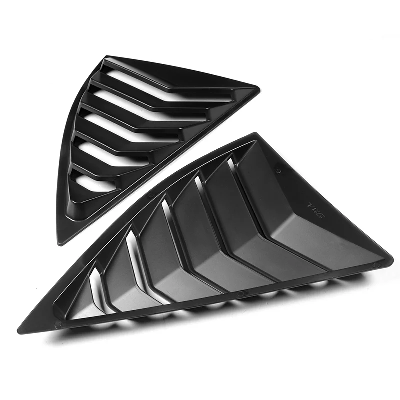 For 2010 - 2015 Chevrolet Camaro ABS Side Window Louvers Scoop Sun Shade Covers Vent -Black - Image 3