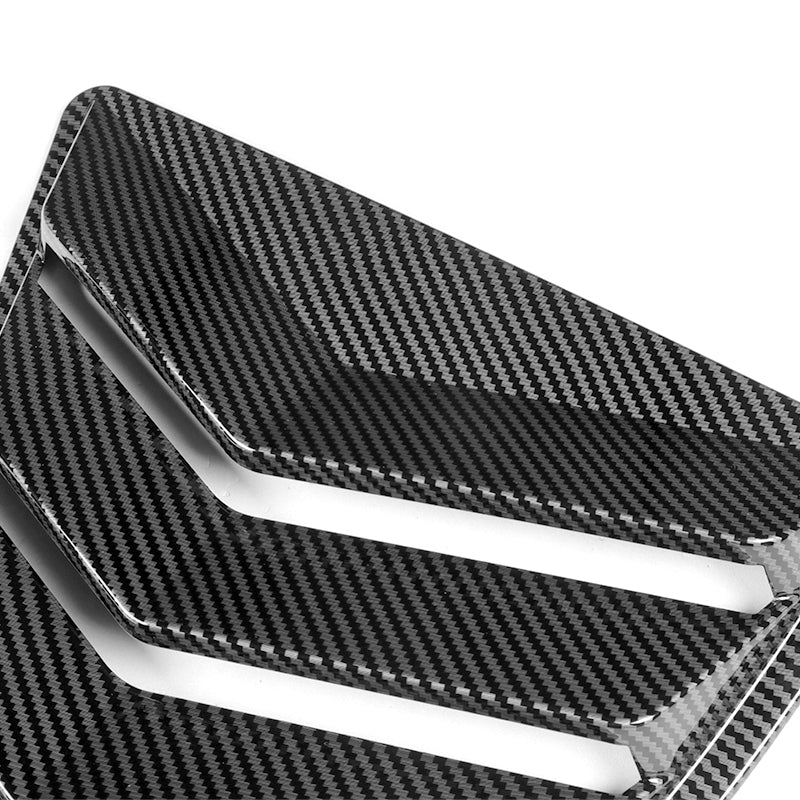 For 2010 - 2015 Chevrolet Camaro ABS Side Window Louvers Scoop Sun Shade Covers Vent -Carbon Fiber Look - Image 2