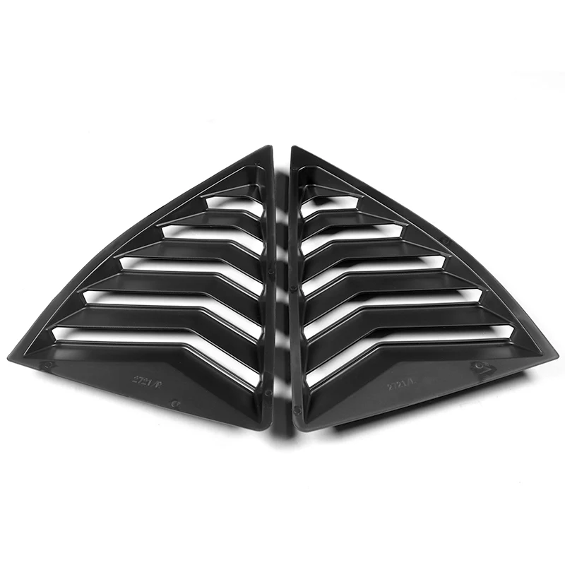 For 2010 - 2015 Chevrolet Camaro ABS Side Window Louvers Scoop Sun Shade Covers Vent -Carbon Fiber Look - Image 4