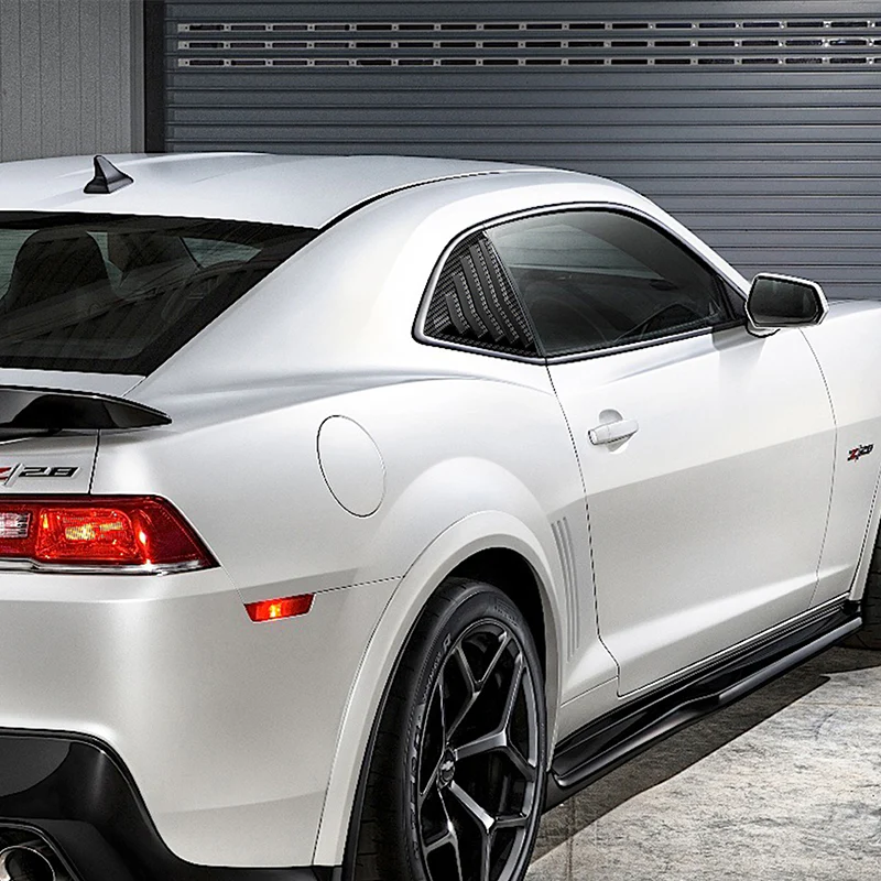 For 2010 - 2015 Chevrolet Camaro ABS Side Window Louvers Scoop Sun Shade Covers Vent -Carbon Fiber Look - Image 5